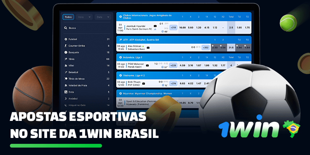 Na plataforma 1win Brasil, os usuários podem apostar em uma variedade de esportes