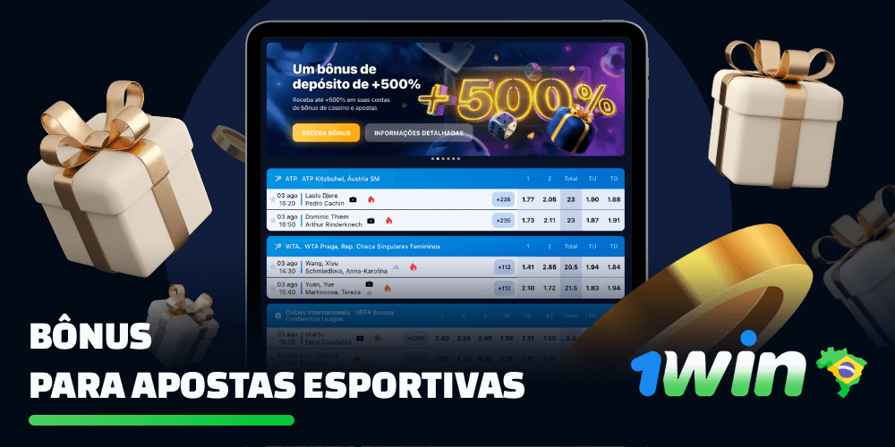 A 1win Brasil oferece aos seus usuários vários bônus para apostas esportivas