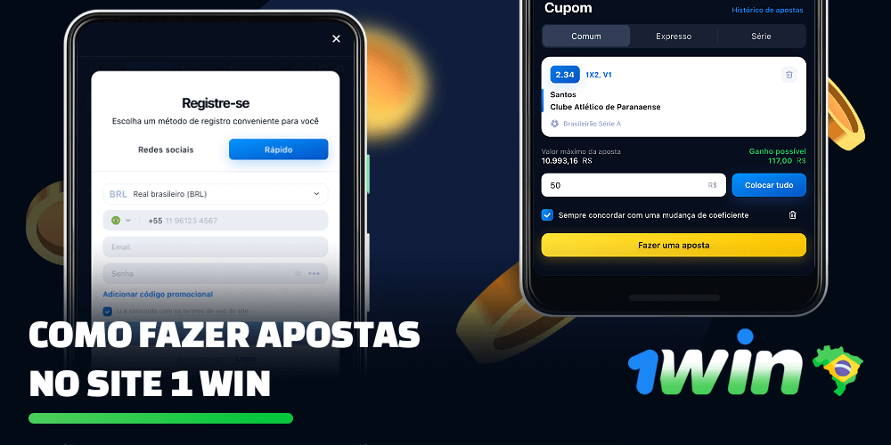 Para apostar em esportes no 1win, você deve primeiro se registrar e recarregar o seu saldo