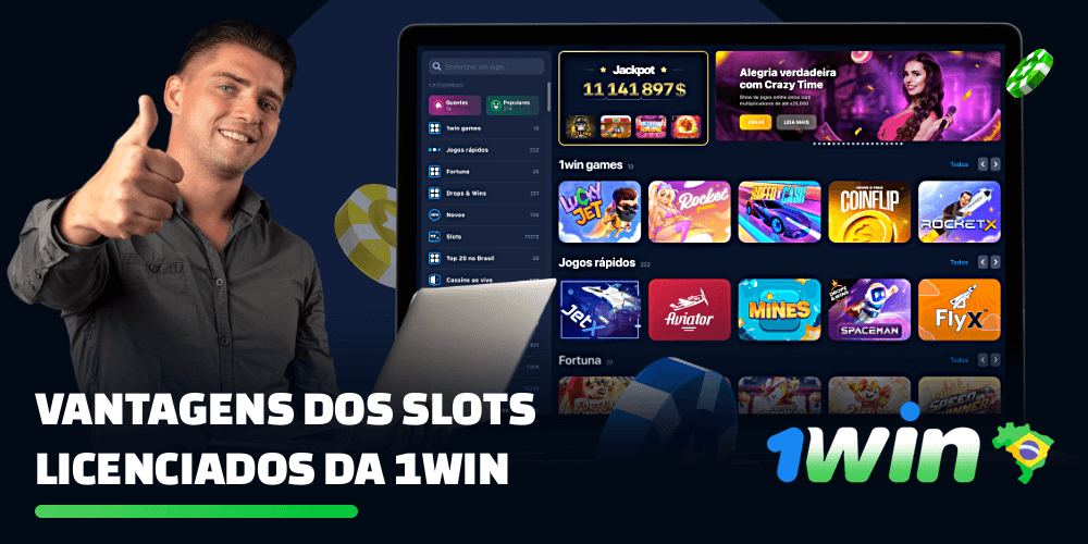 O cassino on-line 1win tem uma enorme coleção de jogos licenciados e outros entretenimentos dos principais fabricantes de software