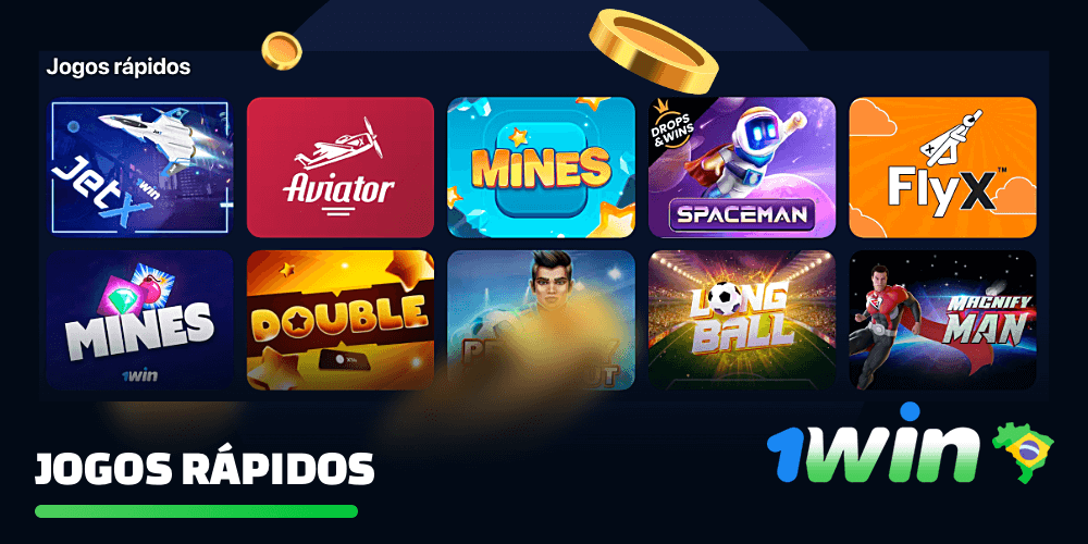 Os jogos rápidos no 1win Casino são muito populares entre os jogadores do Brasil